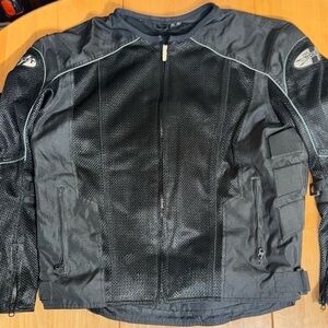 Joe Rocket Phoenix 5.0 Mesh Mens XL Black Motorcycle Armor Jacket Spine Pad